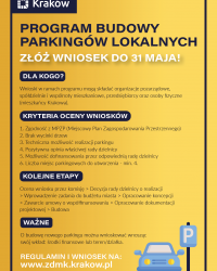 Program Budowy Parkingów Lokalnych – wnioski przyjmujemy do końca maja