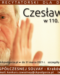 Konkurs recytatorski dla dorosłych "Czesław Miłosz - w 110. rocznicę urodzin"