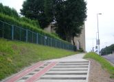Nowe schody z podjazdem dla wózków przy ul. Zakopiańskiej