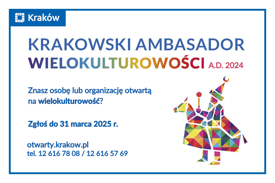 plakat Krakowski Ambasador Wielokulturowości 2024