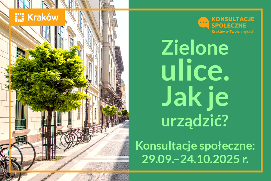 plakat zielone ulice