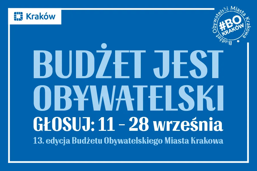 Zagłosuj w Budżecie Obywatelskim Krakowa!